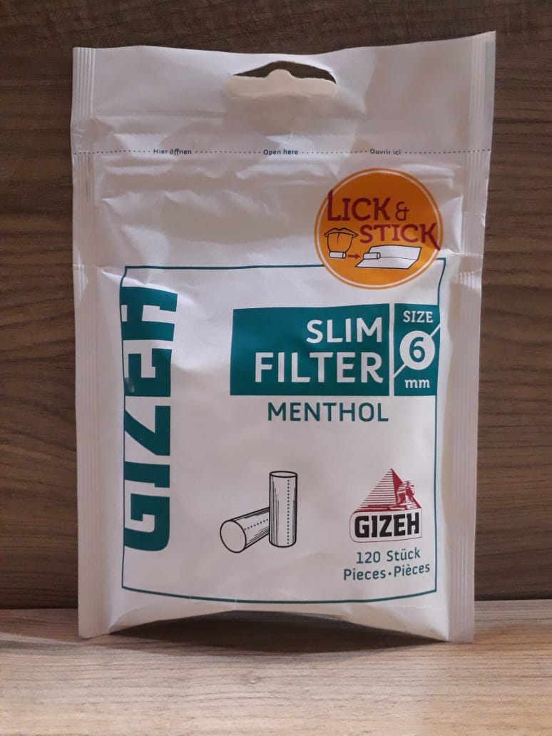 Filtros Gizeh Slim Menthol - Distribuidora Pop